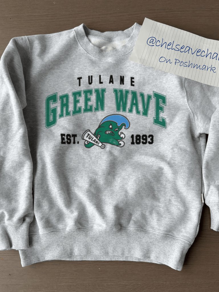 Vintage Tulane Green Wave Est 1893 Sweatshirt, Tulane University Athletics Shirt